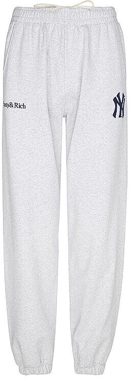 SPORTY & RICH Jogginghose HERITAGE YANKEES SERIF grau   S S