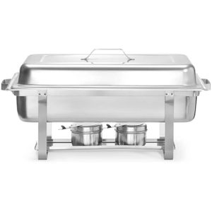 Hendi Chafing-Dish 475904, mit Brennpaste, GN 1/1, Edelstahl, Tiefe: 65 mm