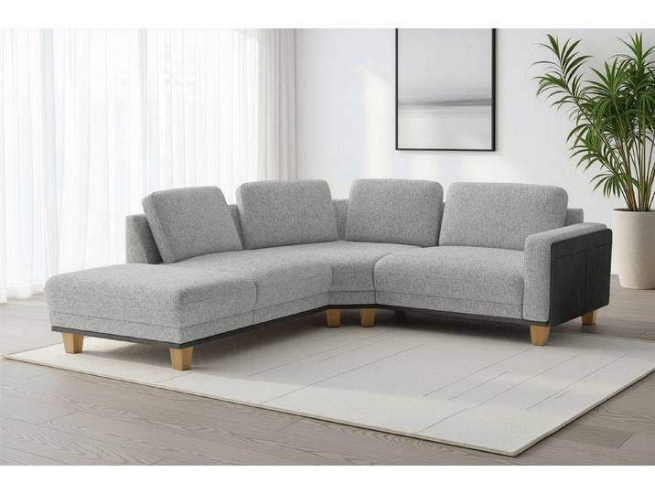 sit&more Ecksofa Concept, Modernes Sofa in drei Fußfarben zur Auswahl