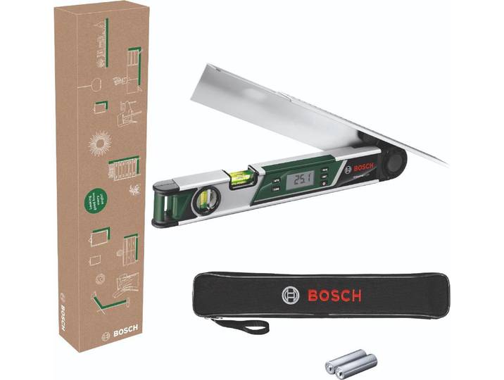 Mesureur d'angle Bosch UniversalAngle (mesure et transfert précis des angles jusqu'à 220° avec fonction de calcul intégrée pour
