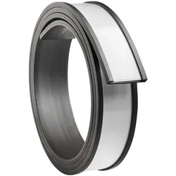 10 Etikettenhalter, C-Profil, magnetisch,  Abschnitte 25 mm | 1.000 mm, Ferrit, schwarz