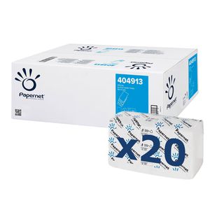 Papernet Papierhandtücher 404913, 2-lagig, Interfold-Falz, natur, Recycling, 20,3 x 24 cm, 3000 Stück