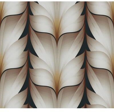 Candice Olson Lotus Light Stripe Black Wallpaper