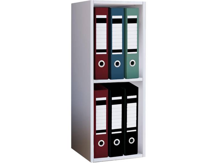 Mid.you Aktenregal, Weiss, Holzwerkstoff, 34x72x30 cm, Büromöbel, Büroregal, Aktenregale