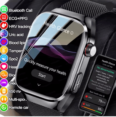 Inspire Essentials VitalScan Pro Health Monitoring Smart Watch With Bluetooth Calling 16