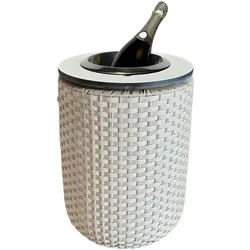 COOTAB Cooler Table, Couchtisch + Beistelltisch, London Beistelltisch mit Edelstahl-Kühler (34 x 50 cm)