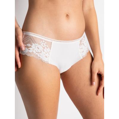 Slip PASSIONATA "NINA", Damen, Gr. 40, Mikrofaser,Spitze, weiß (talc), Mikrofaser;Spitze, Obermaterial: 90% Polyamid, 10% Elasthan, Unterhosen Slip