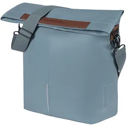 Seitentasche CITY-SHOPPER 14-16 Liter, Basil, MIK Hooks, graphite blue, Lederimitat, Basil, 18491