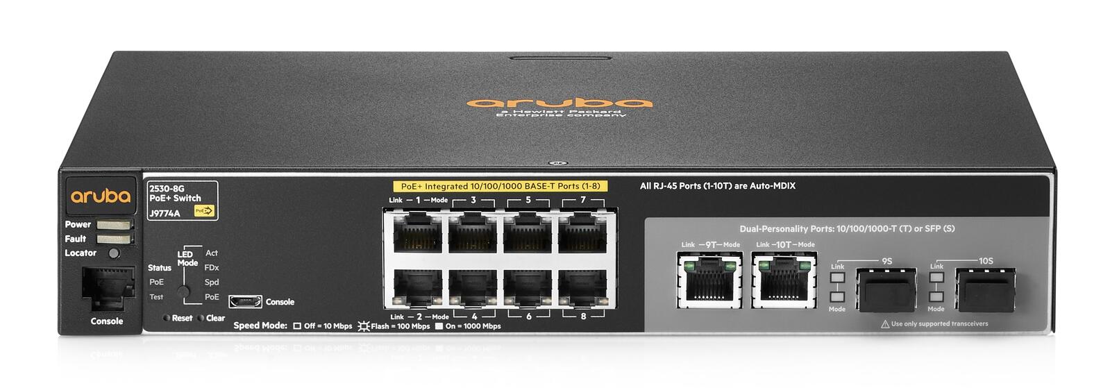 HPE Networking 2530-8G-POE+-SWITCH J9774A J9774A#ABB