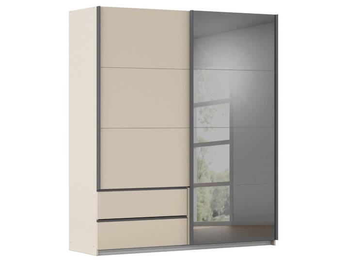Schwebetürenschrank 181/210/62 cm Grau, Champagner