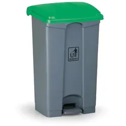 Mehrzweck-Treteimer für mülltrennung, 87 l, 830 x 500 x 410 mm, grün