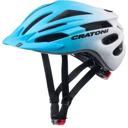 Cratoni Pacer Jr Kinder Fahrradhelm blue-white matt