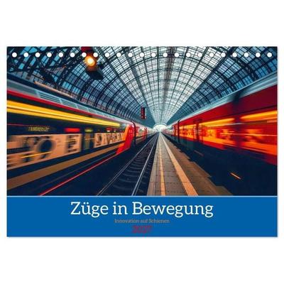 Züge in Bewegung (Tischkalender 2027 DIN A5 quer), CALVENDO Monatskalender
