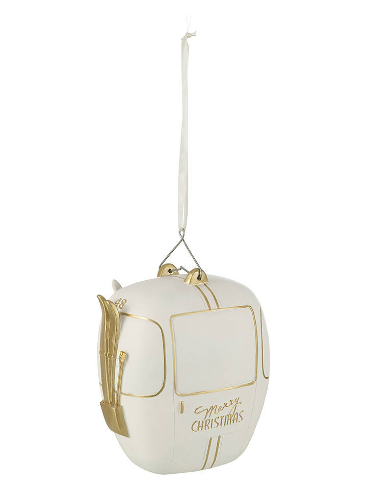 J Line Dekoanhänger in Weiß/ Gold - (L)23 cm - onesize