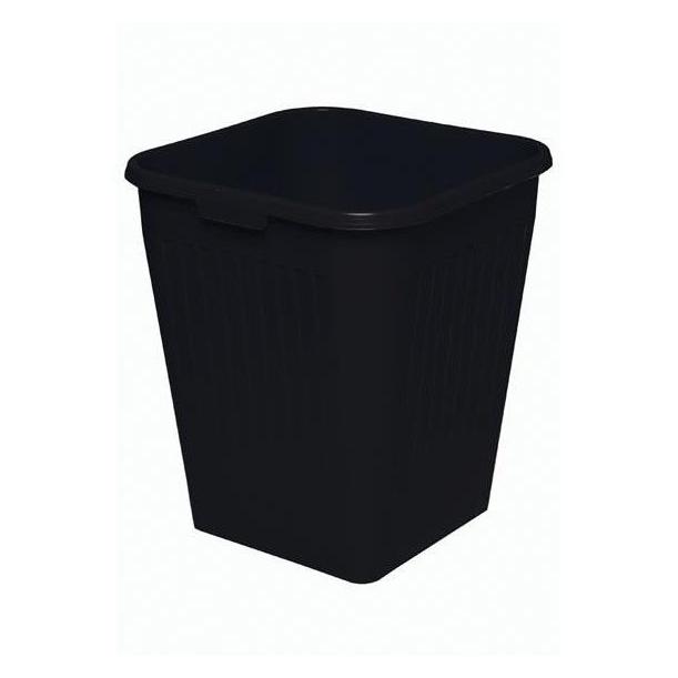 Bantex 100400355, 25 L, Square, Polypropylene (PP), Black, 320 mm, 380 mm (25 l) (100400355)