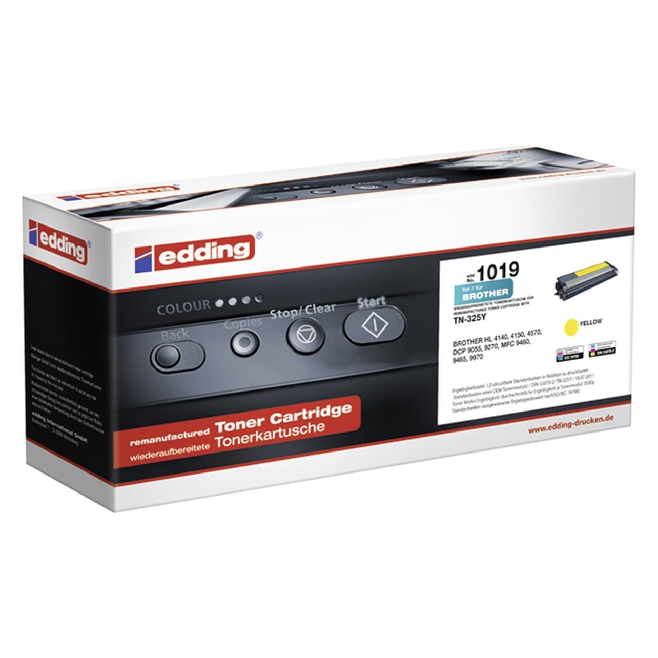 Edding Toner EDD-1019 gelb 3.5K für Brother TN-325Y - Tonereinheit (Y) (18-1019)