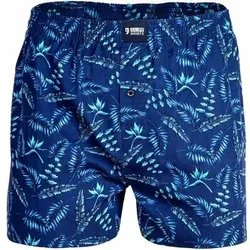 HAPPY SHORTS Happy Shorts Herren Webboxershorts - American Style, Baumwolle, gemustert, Größe S in Bunt Bunt
