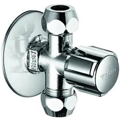 Schell Eckventil COMFORT 1/2"chrom mit zwei 3/8" Abgängen 049910699
