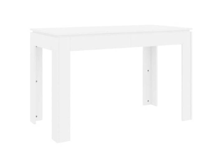 GHVBNMF Esstisch Weiß 120x60x76 cm Tisch aus Holzwerkstoff Kompakter Küchentisch im zeitlosen Stil. Ausgelegt für Esszimmer, kleine Räume und gemütliche Frühstücksecken.