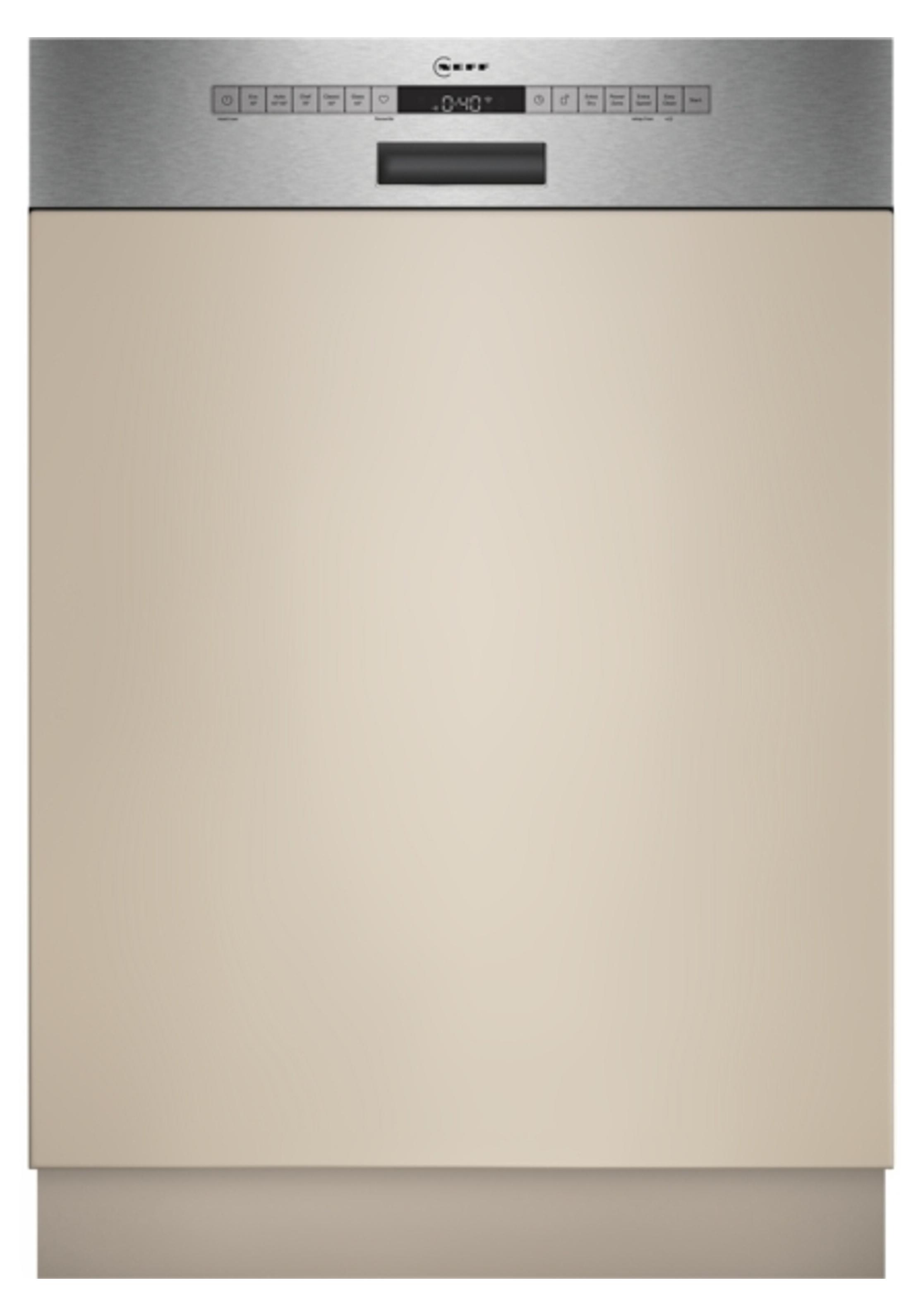Neff S245ECS15E, Halb integriert, Standardgröße (60 cm), Gebürsteter Stahl, Edelstahl, Tasten, 1,75 m