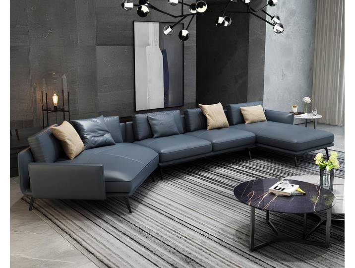 Xlmoebel Ecksofa Luxuriöses Leder-Ecksofa im italienischen Design für Ihr Wohnzimmer, Ecksofa, Hergestellt in Europa