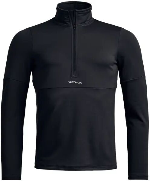 Strato Intermedio Sci Ortovox Fleexe Light Zip Neck (S - Black Raven) taglia S