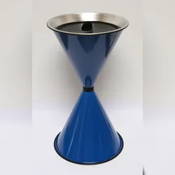 Standaschenbecher Diabola 71x40cm blau SZAGATO Made in Germany Aschenbecher für draußen mit Deckel Standaschenbecher Stand Aschenbecher outdoor