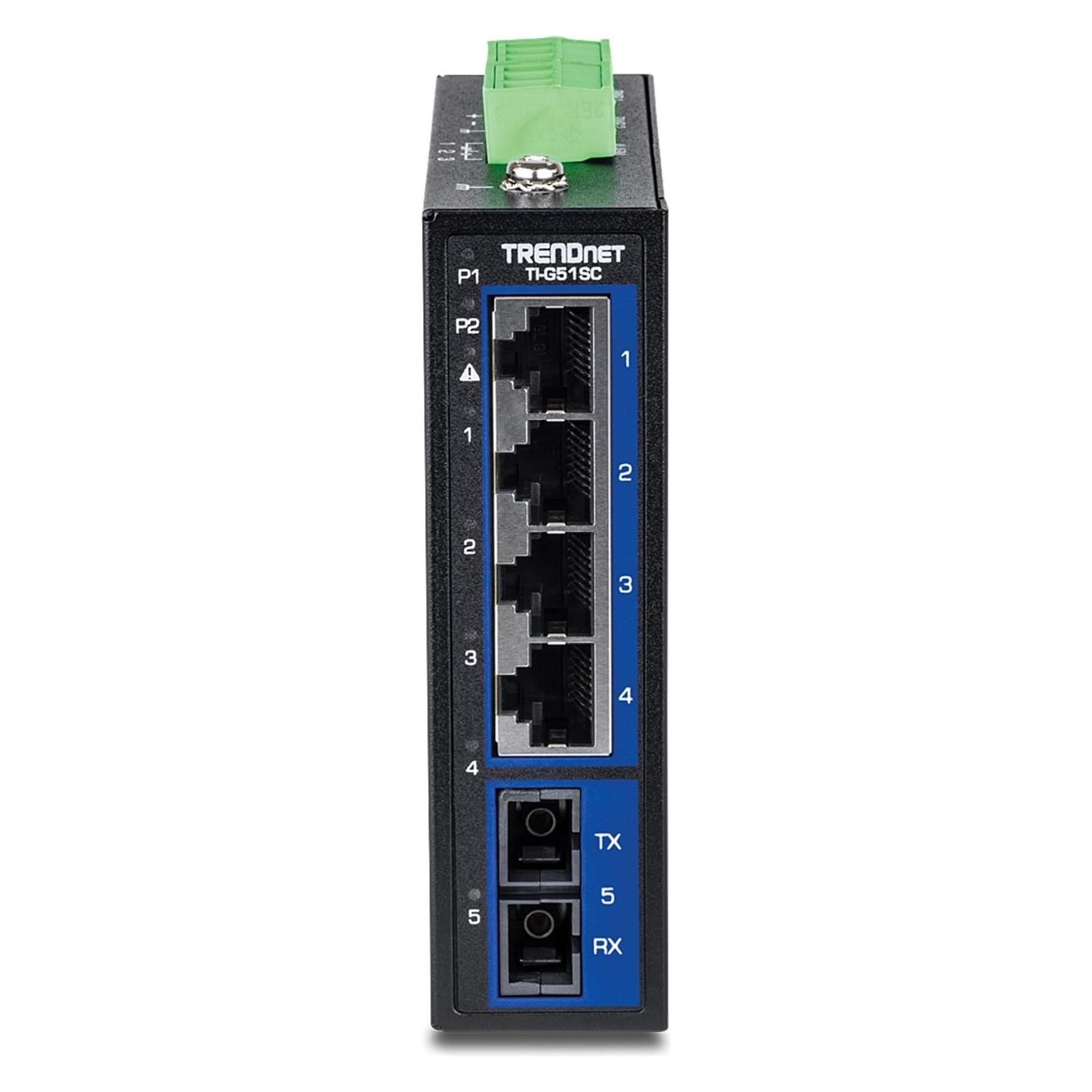 Trendnet 5-Port Hardened Industrial GB (5 Ports) (TI-G51SC)