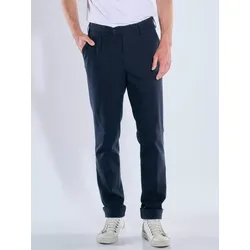 ENGBERS GERMANY Herren Hose in innovativer Wolloptik Blau regular uni - 46