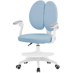 KINDERSCHREIBTISCHSTUHL Blau 95-107 cm aus Polyester