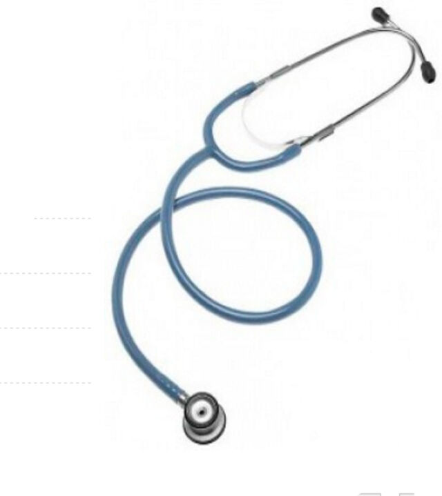 Fonendoscpio Riester Duplex neonatal: fabricado em alumínio, em caixa expositora de cartão (cor azul)