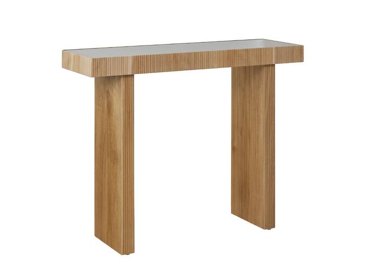 Console Svita Alvaro Aspect Rotin Pour Couloir Étroit 110 X 38 X 85 Cm Naturel