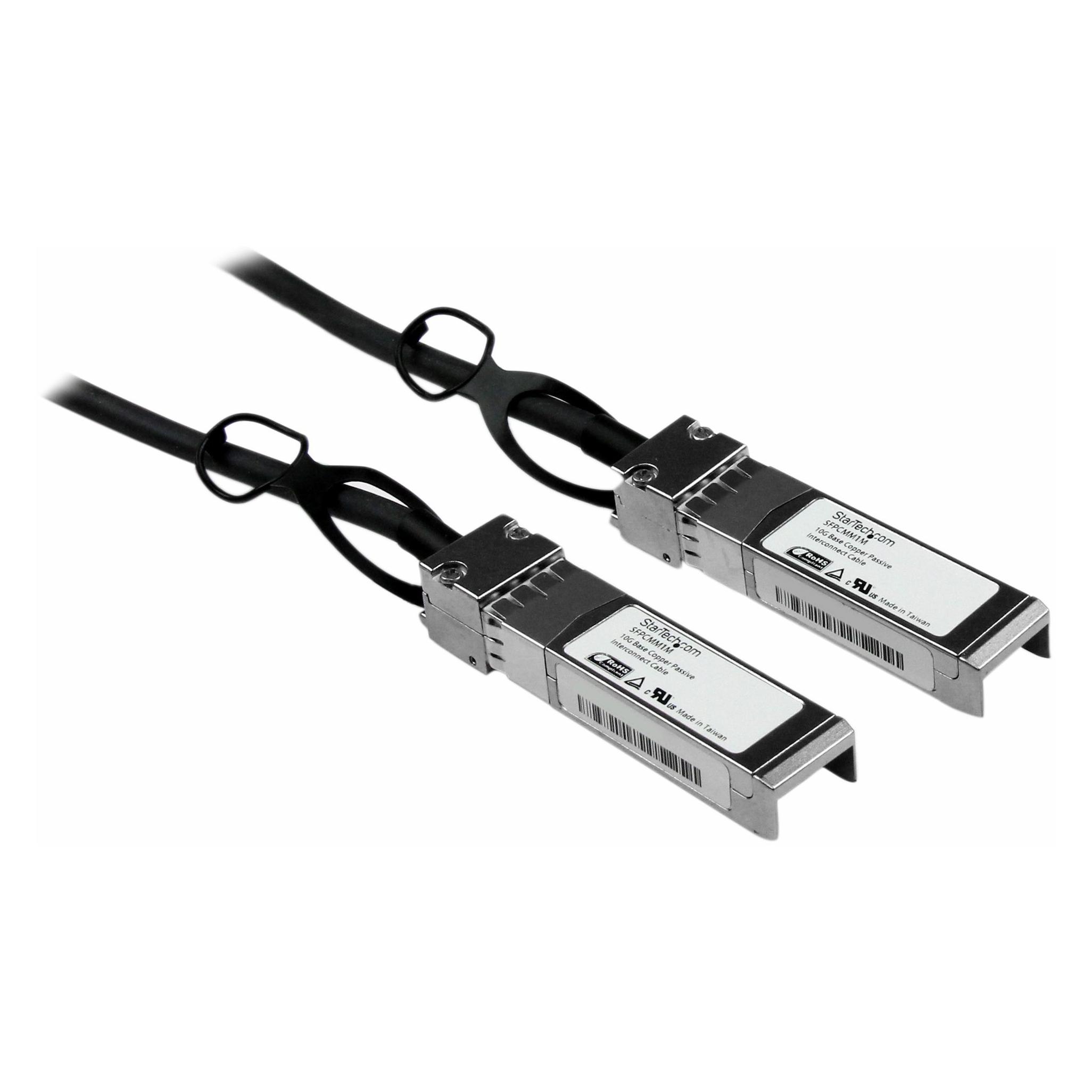 StarTech Cisco kompatibles SFP+ Twinax Kabel 1m - 10GBASE-CU SFP+ Direct Attach Kabel - passiv - 10Gigabit... (SFPCMM1M)