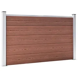 vidaXL Gartenzaun WPC 699x106 cm Braun