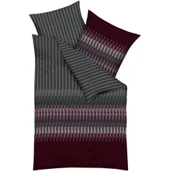 Kaeppel, Bettwäsche, Smart burgund (Bettwäsche Set, 135x200 cm, 80x80 cm)