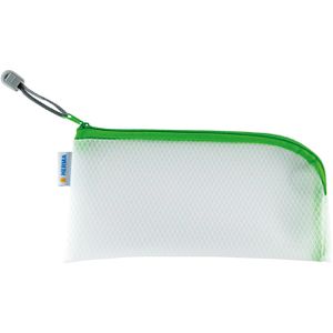 Herma Reißverschlussbeutel 20004, Universaltasche, 23 x 11 cm, grün / transparent, EVA-Folie, 1 Fach