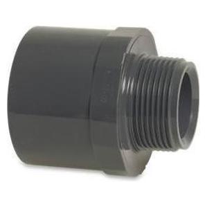 Magni Übergangsmuffe PVC Klebemuffe Klebestutzen AG d1i 40 mm x d2a 50 mm x d3 AG 1 1/4" (0110458)