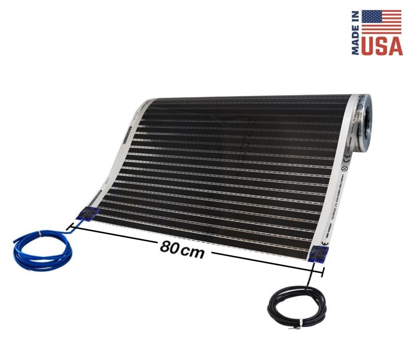 Selius Infrarood Vloerverwarming Folie - 150 W/m² - Breedte: 80 cm - Elektrische Verwarming