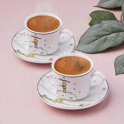Karaca Little Prince 4-teiliges Mochatassen-Espressotassen Set für 2 Personen