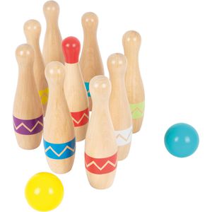 small-foot Wurfspiel 11912, Kegelspiel Active, ab 3 Jahre, 9 Kegel & 2 Kugeln, ab 1 Spieler