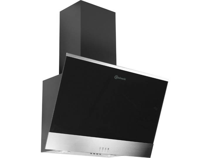 BAUKNECHT Kopffreihaube DBHVP 63 LM K 60 cm, Kopffrei-Haube mit Randabsaugung, 3 Stufen und LED-Licht