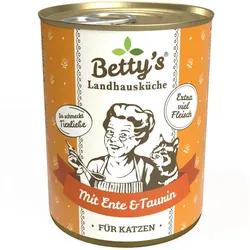 Bettys Landhausküche Ente | 6x 400g Katzenfutter nass