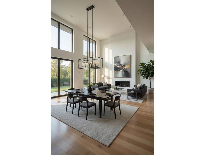 Table extensible 180cm Noir/Noir