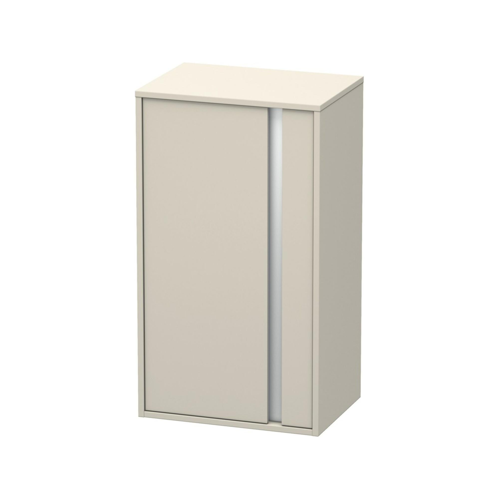 Duravit Halbhochschrank Ketho 50x36x88cm, Tür links, Taupe (KT1266L9191)
