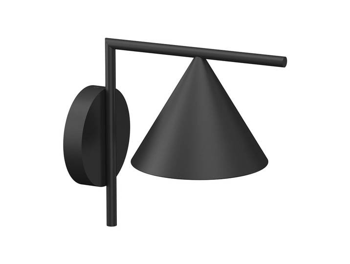 FLOS OUTDOOR lampe murale applique d'extérieur CAPTAIN FLINT WALL OUTDOOR 3000K (Noir - Métal)