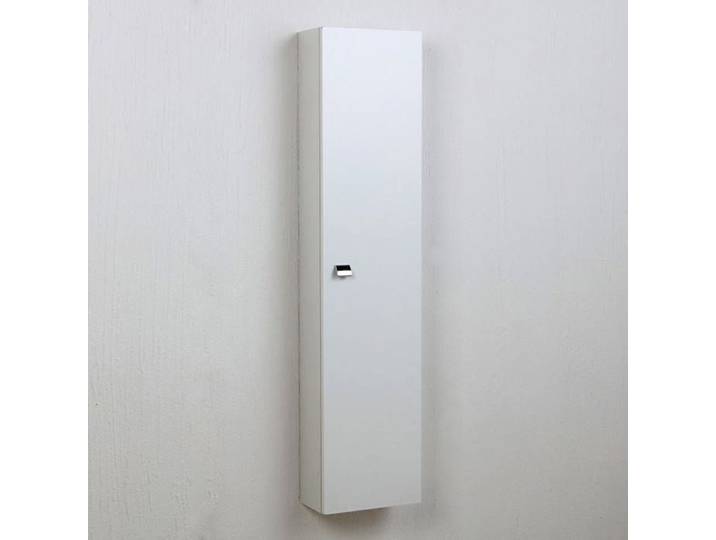 COLONNE POUR SALLE DE BAINS ÉLÉMENT HAUT BLANC BRILLANT AVEC PORTE SIMPLY
