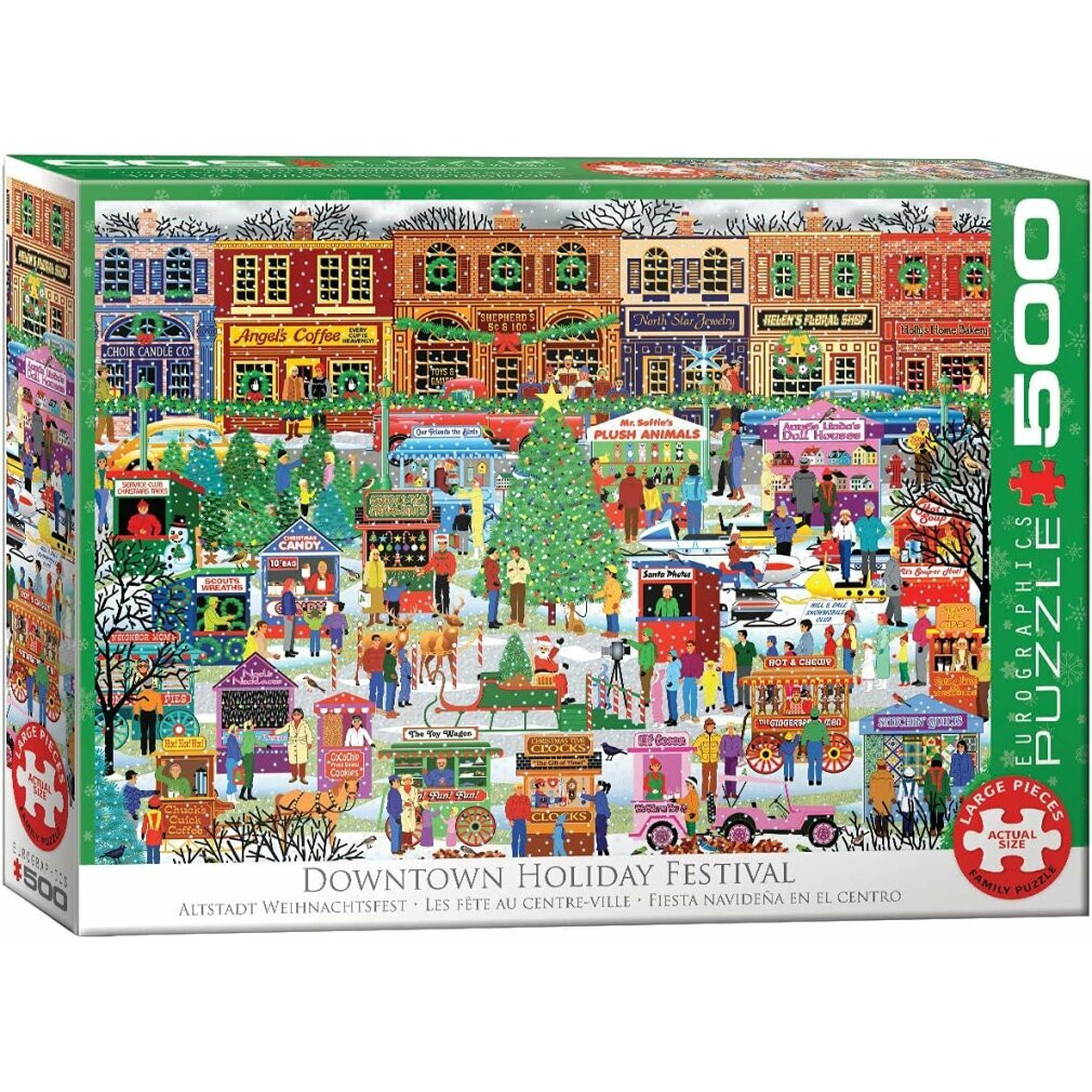 Eurographics Puzzel Kerstmarkt in de oude stad