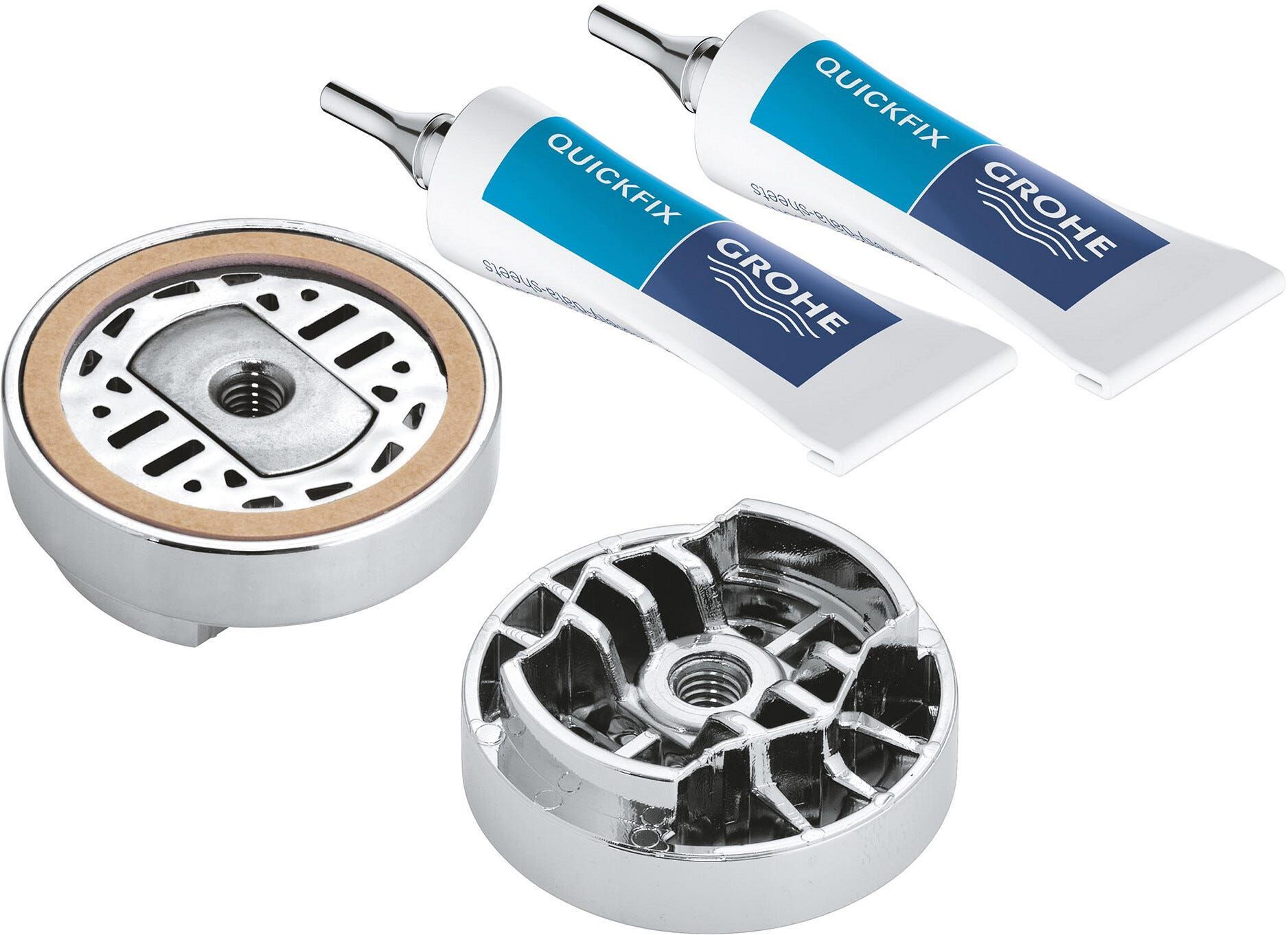 Grohe SET DI FISSAGGIO S2  QUICKGLUE 41245000 A INCOLLAGGIO PER SALISCENDI DOCCIA