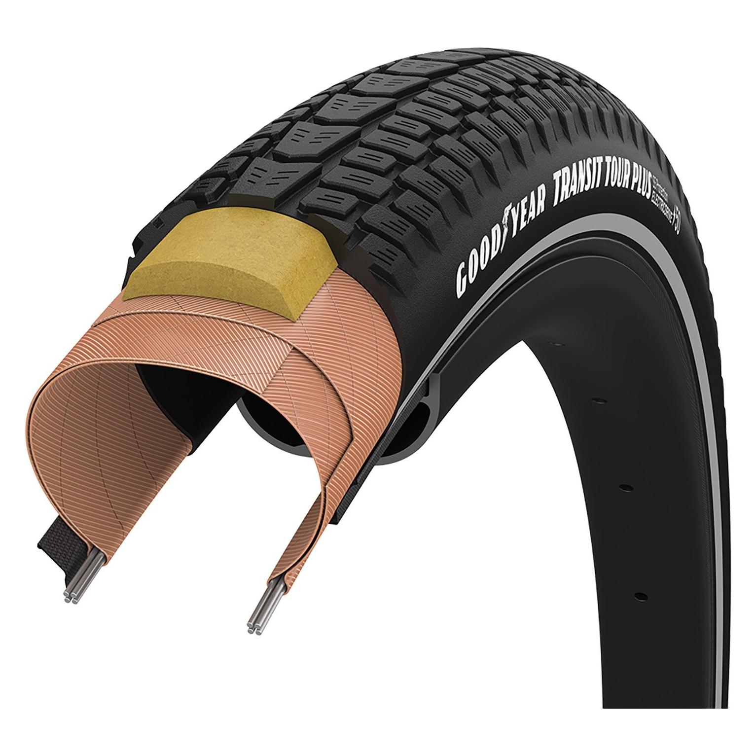 Goodyear Reifen - Transit Tour Plus S5 Schlauch Typ 700x40 / 28x1.50 / 40-622 k. Swk (28 x 1.50, 40-622) (GR.020.40.622.V502W.R)
