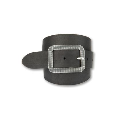 Ledergürtel BERND GÖTZ "Ledergürtel aus feinem Velours in angesagten Farben", Damen, Gr. 100, schwarz, Rindsleder, Gürtel Ledergürtel